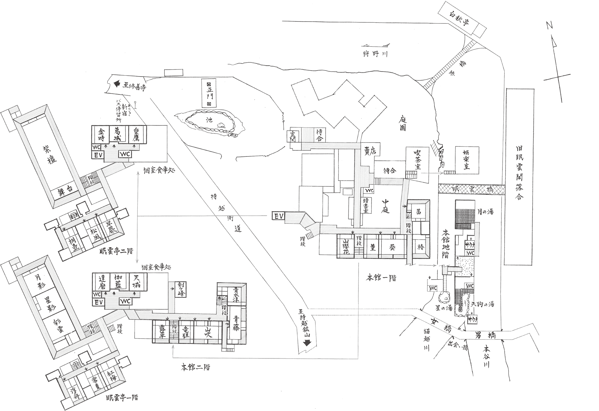 Ochiairo Hall Map