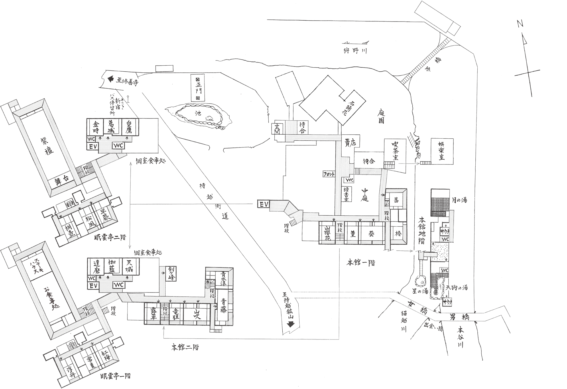 Ochiairo Hall Map