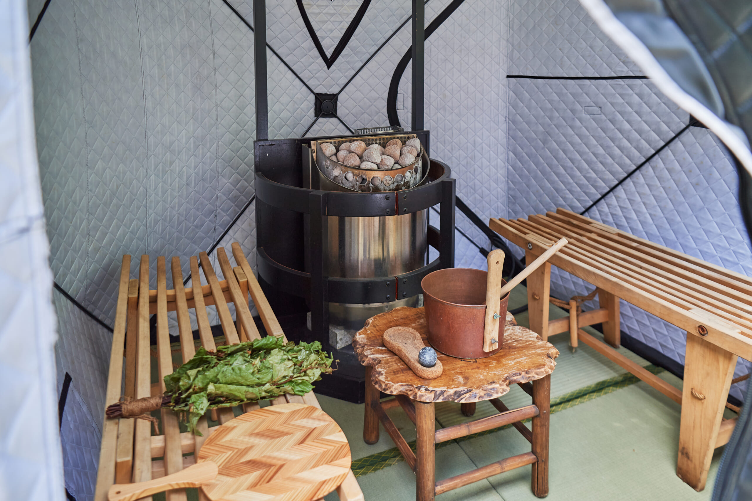 Ochiairo's bath and tent sauna