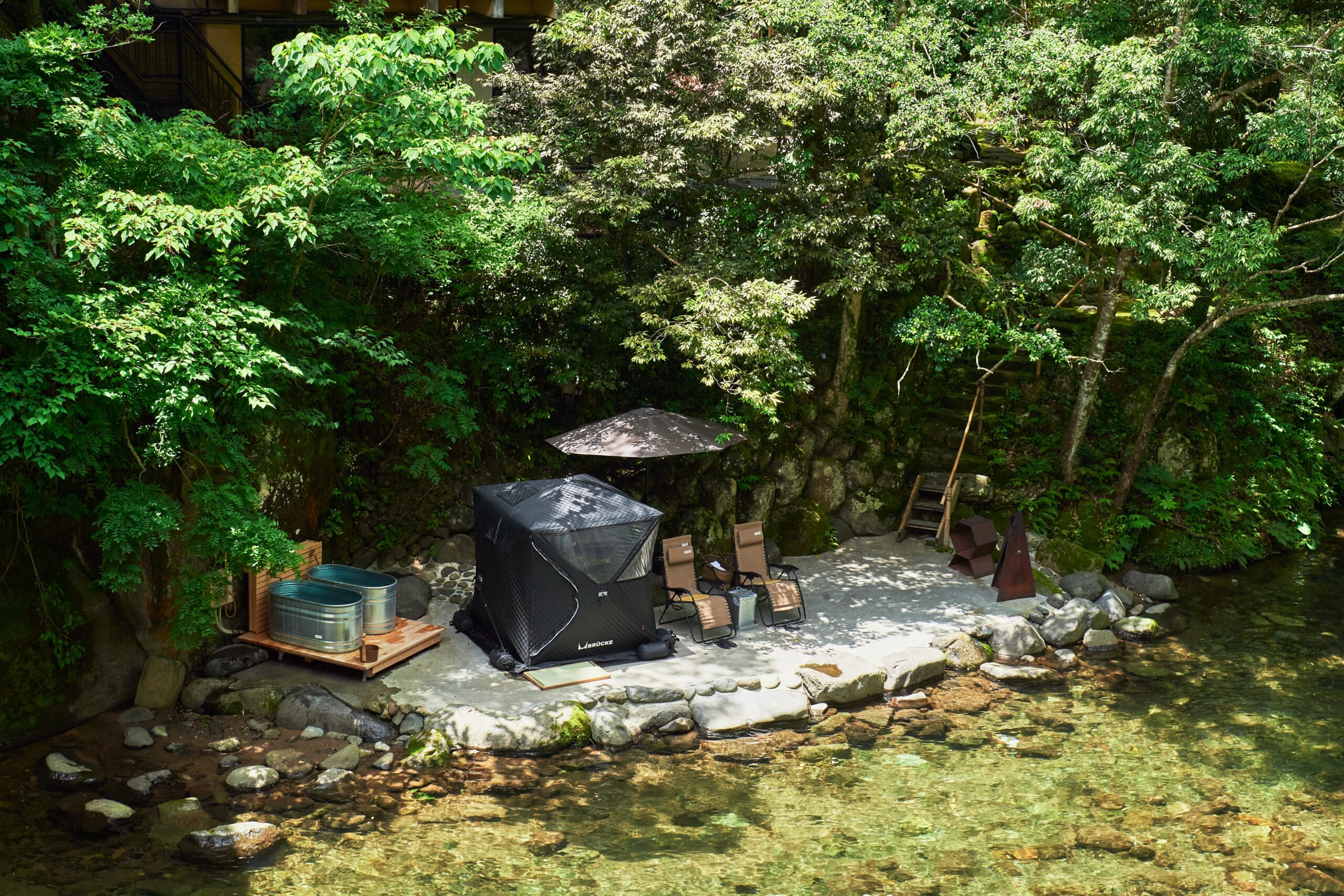 Ochiairo's bath and tent sauna
